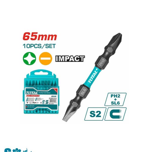 سری پیچ گوشتی توتال یکسر چهارسو یکسر دوسو مدل TACIM16HL133 ( - + )