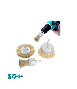 فرچه سیمی سر دریلی اکو مدل EWBS-3 مجموعه 3 عددی