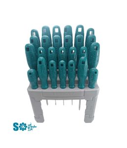 پیچ گوشتی توتال مجموعه 26 عددی مدل THTDC-252601