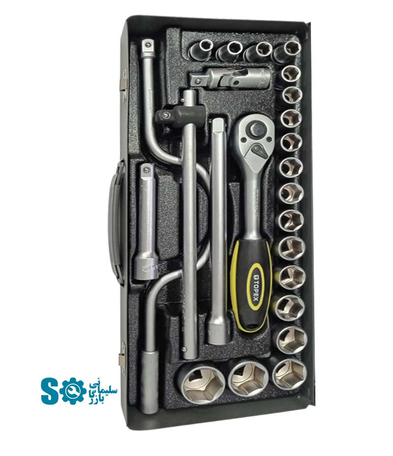 جعبه بکس 1/2 اینچ تاپکس 24عددی مدل YP